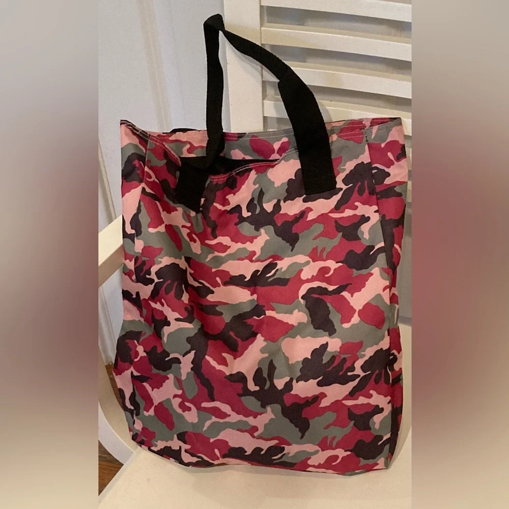 Stylish Pink Camouflage Tote Bag